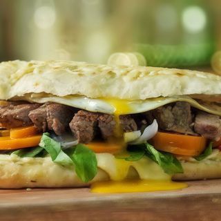 Sándwich de vacío a la Parrilla con chimichurri