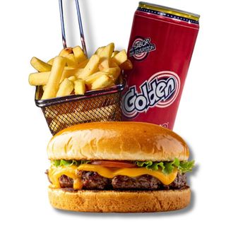 Combo cheeseburger con patatas y 1 Kolita