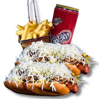 Combo de 2 perros con patatas y 1 Kolita