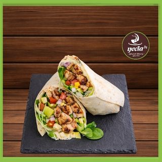 Wrap Light Chicken (350 Cal, 24g proteínas, 41,50g carbohidratos, 10g grasas)