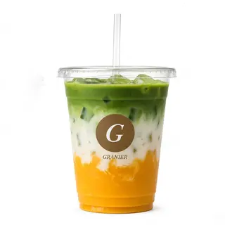 Ice Mango Matcha Latte
