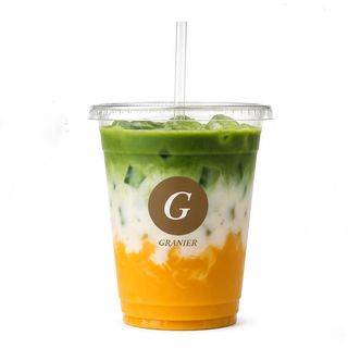 Ice Mango Matcha Latte