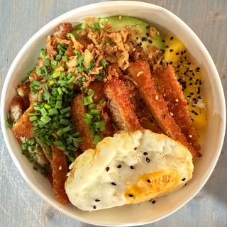 Poke escalope crujiente grande