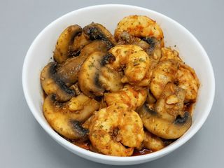 38. Gambas Con Champiñón