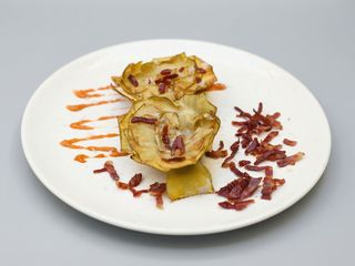 Alcachofa Confitada con Jamon