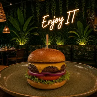 123. Hamburguesa Con Queso De Cabra