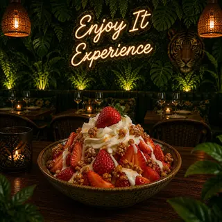 Fresas Con Nata Y Garrapiñadas