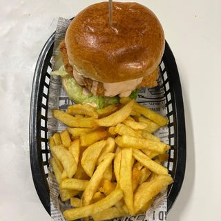 Crispy Buffalo Chicken Burger