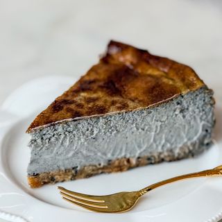 Cheesecake de sésamo negro