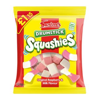 Squashies Original Raspberry & Milk 120g