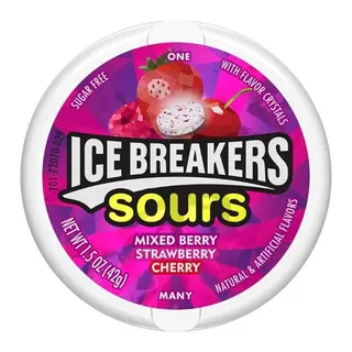 ICE BREAKERS SOURS MIXED BERRY 42G