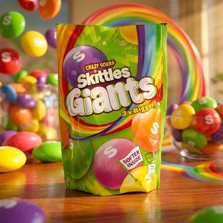 SKITTLES GIANTS CRAZY SOUR 132G