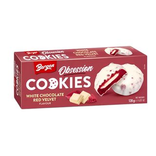 BERGEN COOKIES WHITE CHOCOLATE RED VELVET 128G