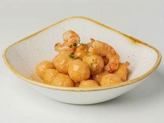 Polpeta de bacalao y gambas