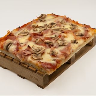 Pizza Jamon dulce y champiñones