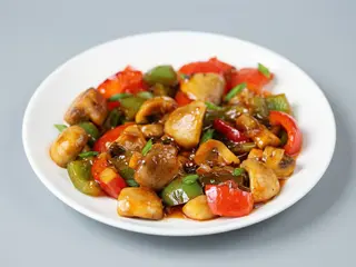 Sweet chilli mushroom