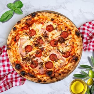 Pizza Cuatro Carnes  (32 Cm.)