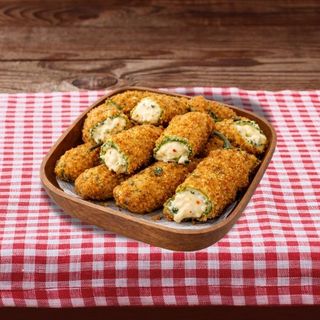 Jalapeños con crema de queso