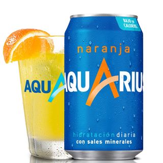 Aquarius Naranja lata 330ml.