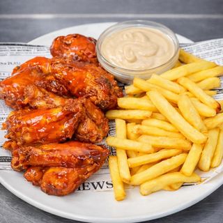  Alitas (6 Uds.) + Patatas 