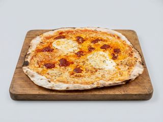 Pizza Grande Sobrasada con dos huevos