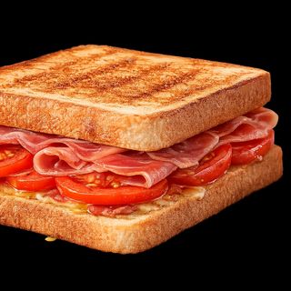 Bocadillo de serranito y tomate