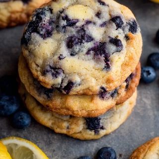 Cookie de limón con arándanos