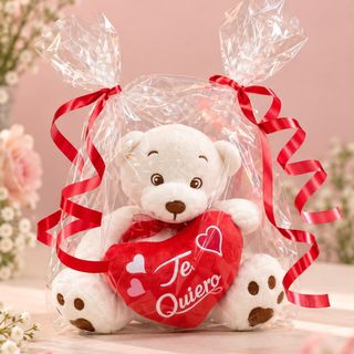 Peluche ( oso G. ) color lechoso