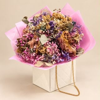 Ramo de flores secas sin caja tamaño S