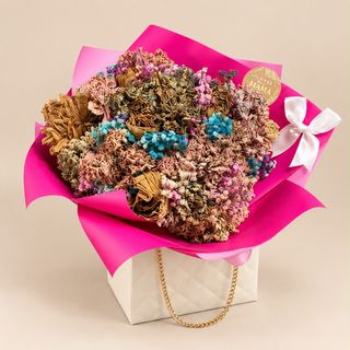 Ramo de flores secas sin caja tamaño M