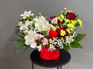 Centro de mesa con rosas