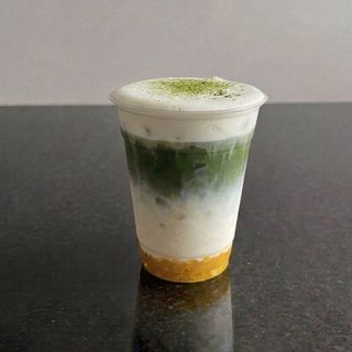 Vanilla Cold Foam Mango Iced Matcha Latte