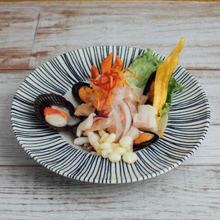 Ceviche mixto de corvina salvaje