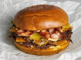Double Smash Bacon Cheeseburger