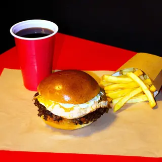 Truffle cheeseburge