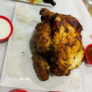Pollo A last Entero con Arroz