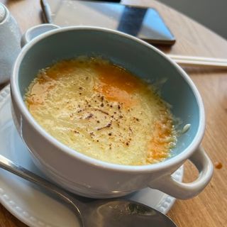 Puré de boniato con queso fundido