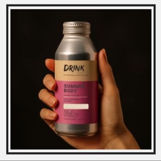 DRINK WATERS SUMMER BODY - 470ml -  Red Berries + Vitamins B1, B6, B12, Biotin, Folate, Niacin, Vitamin B5, Vitamin E, Zinc, L-Carnitine