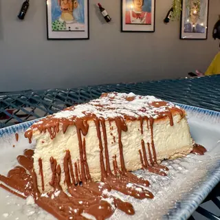 Tarta de queso con chocolate