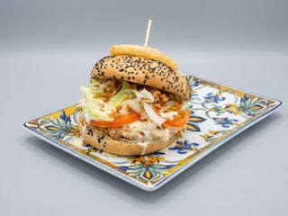 Hamburguesa de Pollo del Corral Artesanal