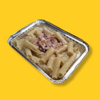 Rigatoni Con Bacon Y Roquefort