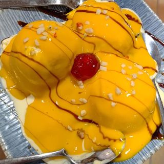 Mango y vanilla icecream