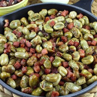 Habitas con jamón [250gr]