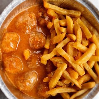 Albóndigas con patatas fritas[10unidades]