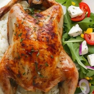 Pollo A L'Ast Entero Con Patatas