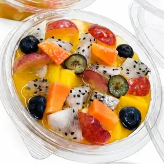 Cóctel de Frutas Variadas con Zumo de Naranja (Tarrina 375 G.)