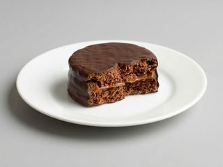 Alfajor de chocolate y dulce de leche casero
