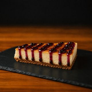 Tarta De Queso con mermelada de Arándanos