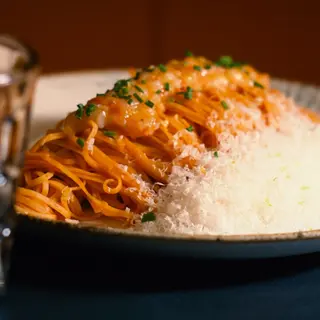 Linguine con Tartare di Gambero