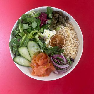 Fresh salmon bowl